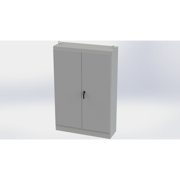 Saginaw Control & Engineering 3 Point Latch with Padlock/Keylock Handle Electrical Enclosures, 90 in H, 20 in D, 60 in W SCE-906020FSD - main
